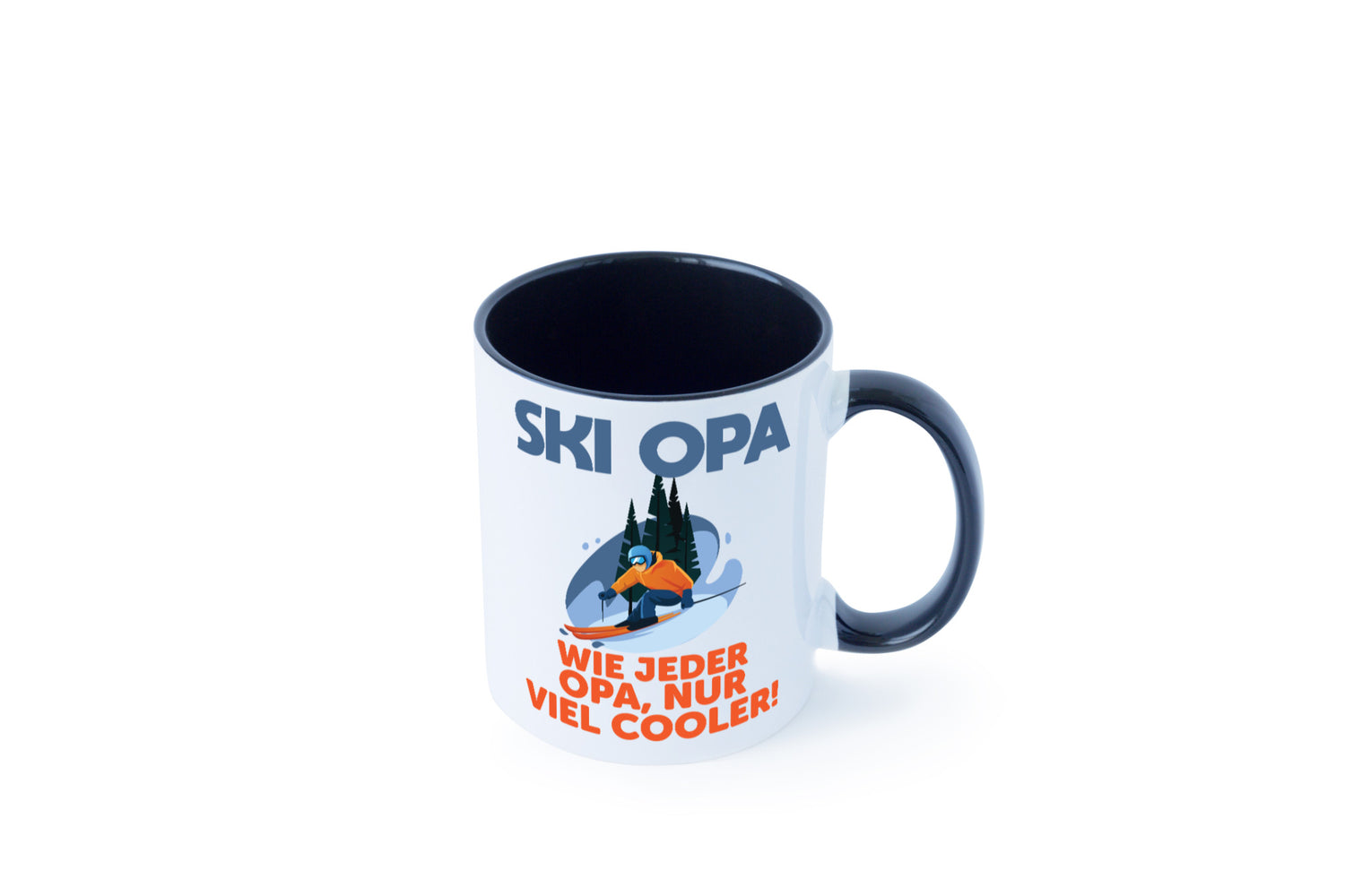 Ski Opa, normal, nur cooler | Skifahrer Bäume Schnee Geschenkidee Familie Humor
