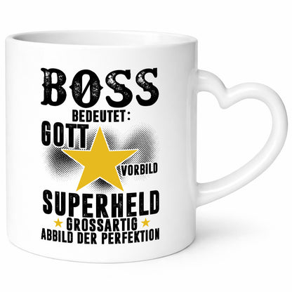 Bedeutung von Boss | Führungskraft Vorgesetzter lustiger Spruch Geschenk Humor