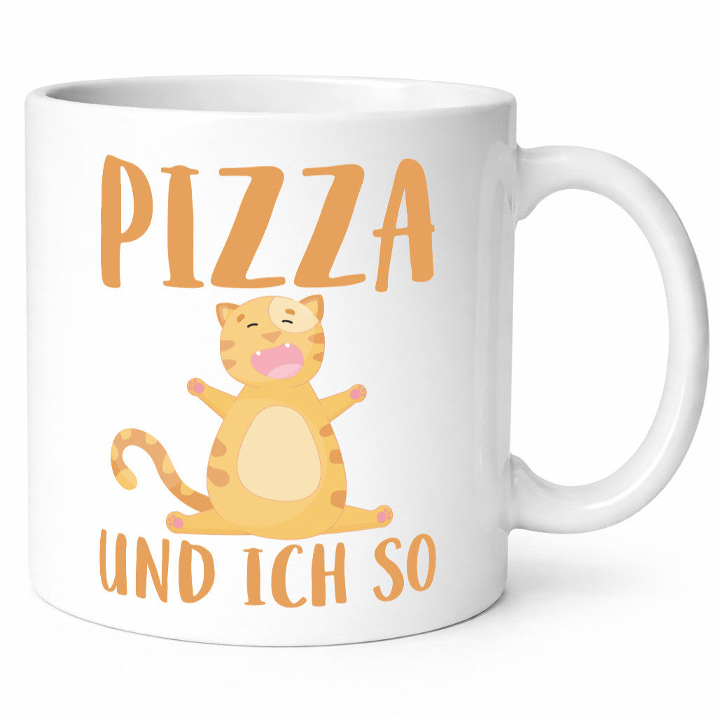 Pizza und ich so Geschenk Humor Geschenkidee lustiger Spruch Tasse
