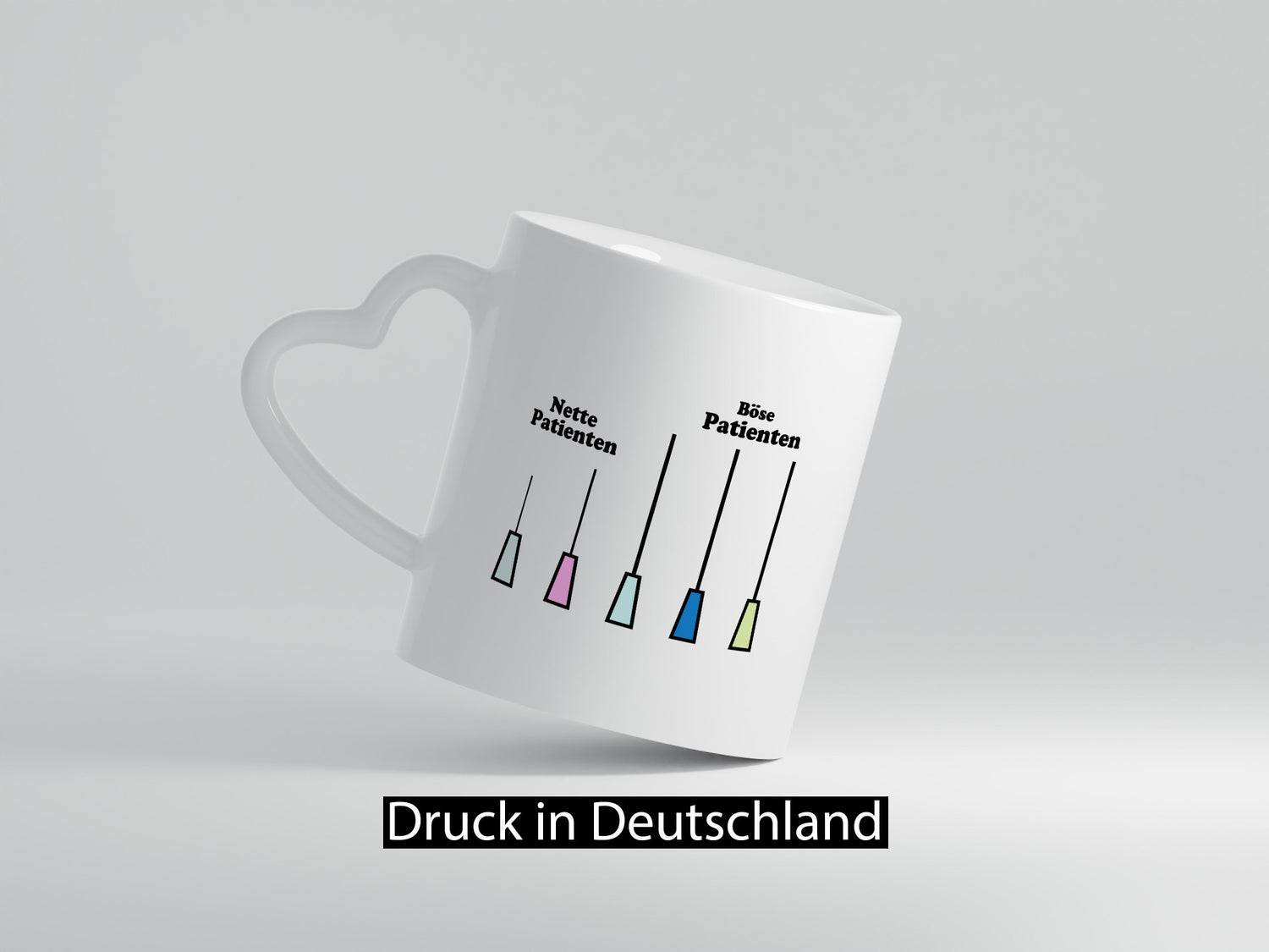 Nette und böse Patienten | Spritze Nadel Kanüle Arzt lustiger Spruch Geschenk