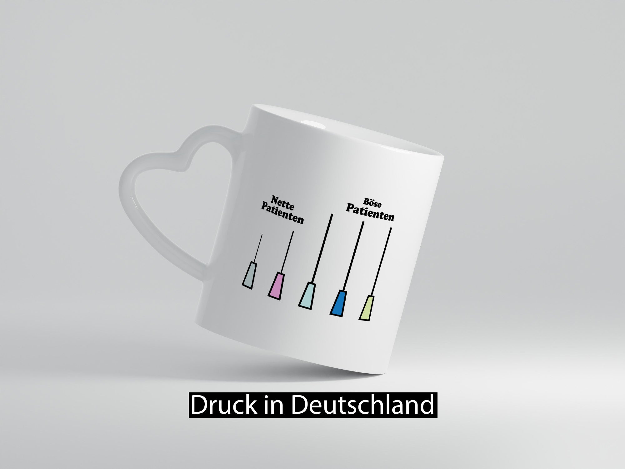 Nette und böse Patienten | Spritze Nadel Kanüle Arzt lustiger Spruch Geschenk