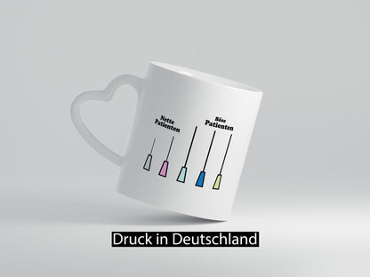 Nette und böse Patienten | Spritze Nadel Kanüle Arzt lustiger Spruch Geschenk