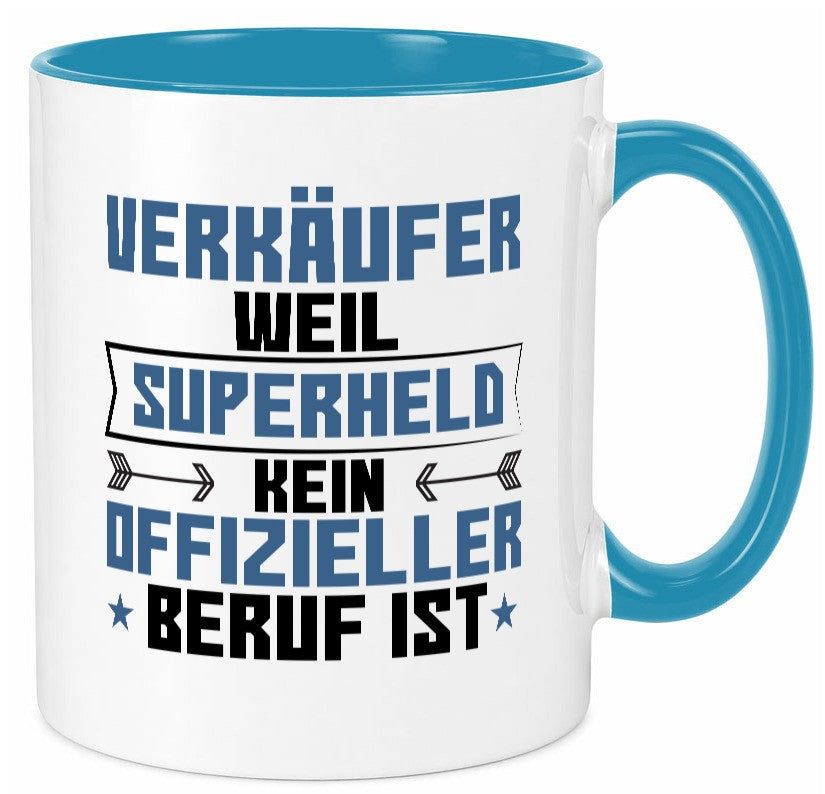 Superheld Verkäufer | Kollege Verkaufsjob Geschenkidee Arbeit Kollegen Büro Tasse