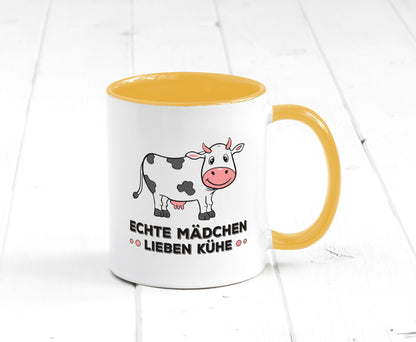 Echte mädchen lieben Kühe | Farm Farmer Bauer lustiger Spruch Geschenk Humor