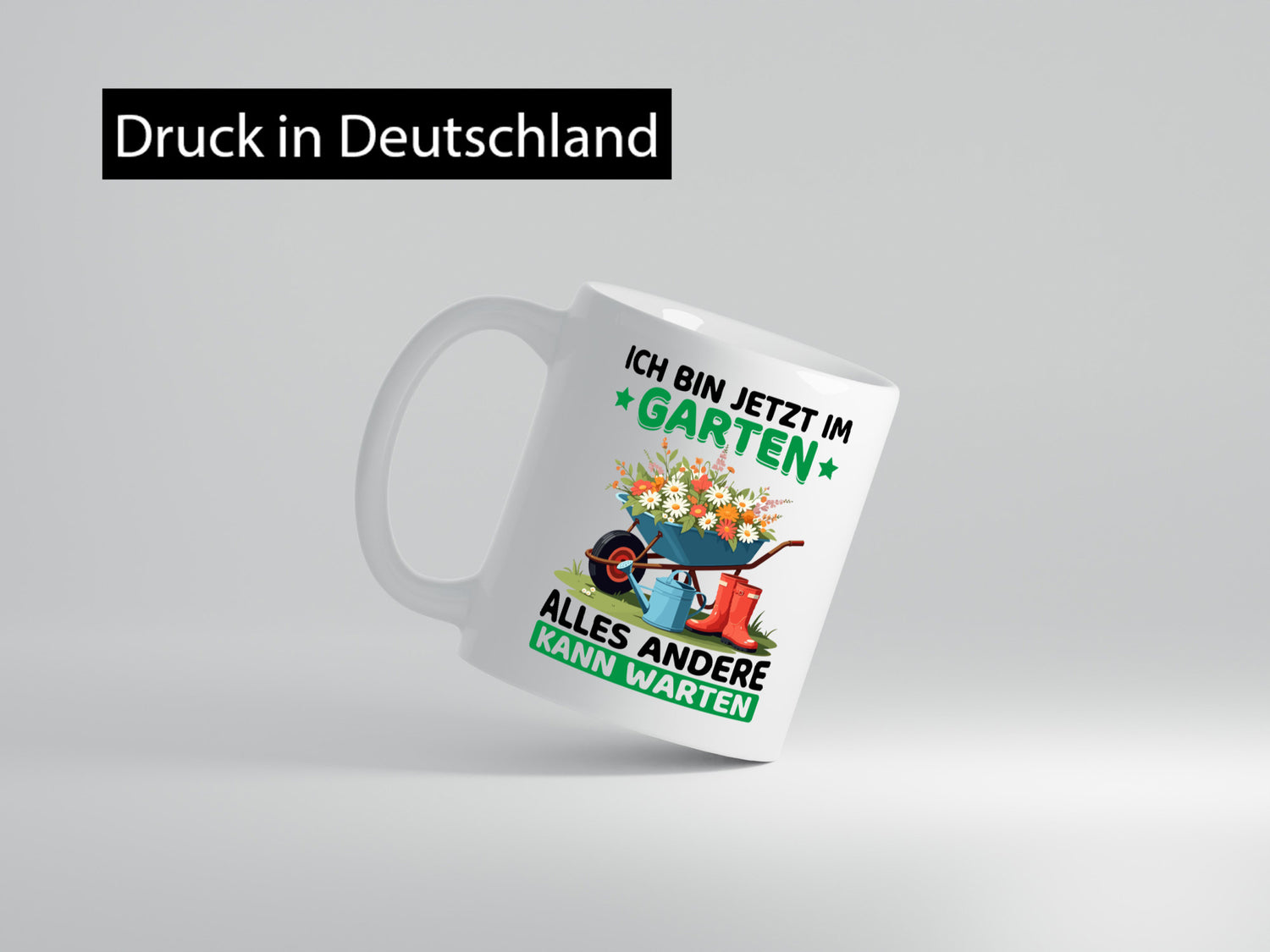Im Garten alles andere kann warten | Gärtner Gartenarbeit Geschenk Arbeit