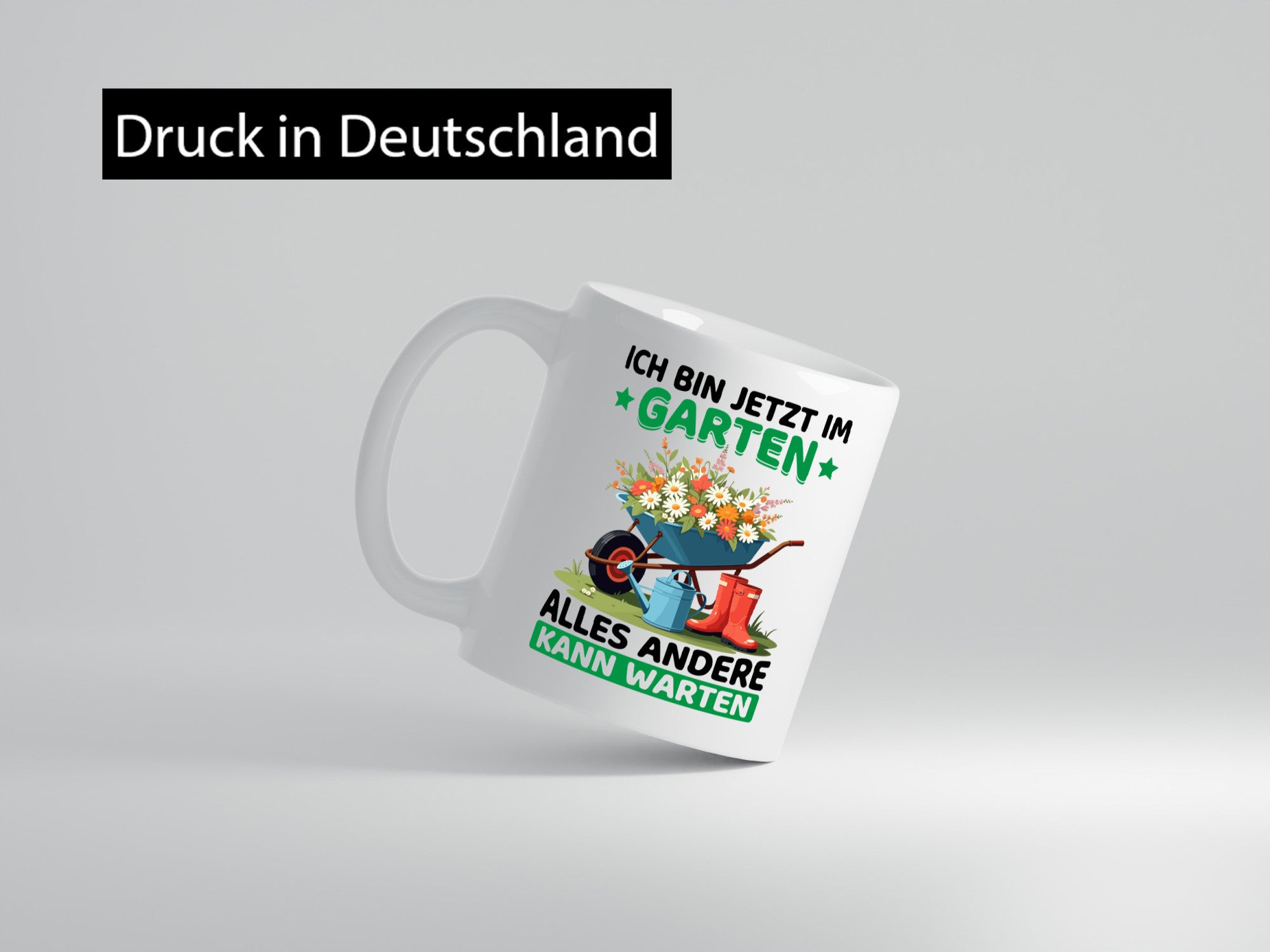 Im Garten alles andere kann warten | Gärtner Gartenarbeit Geschenk Arbeit