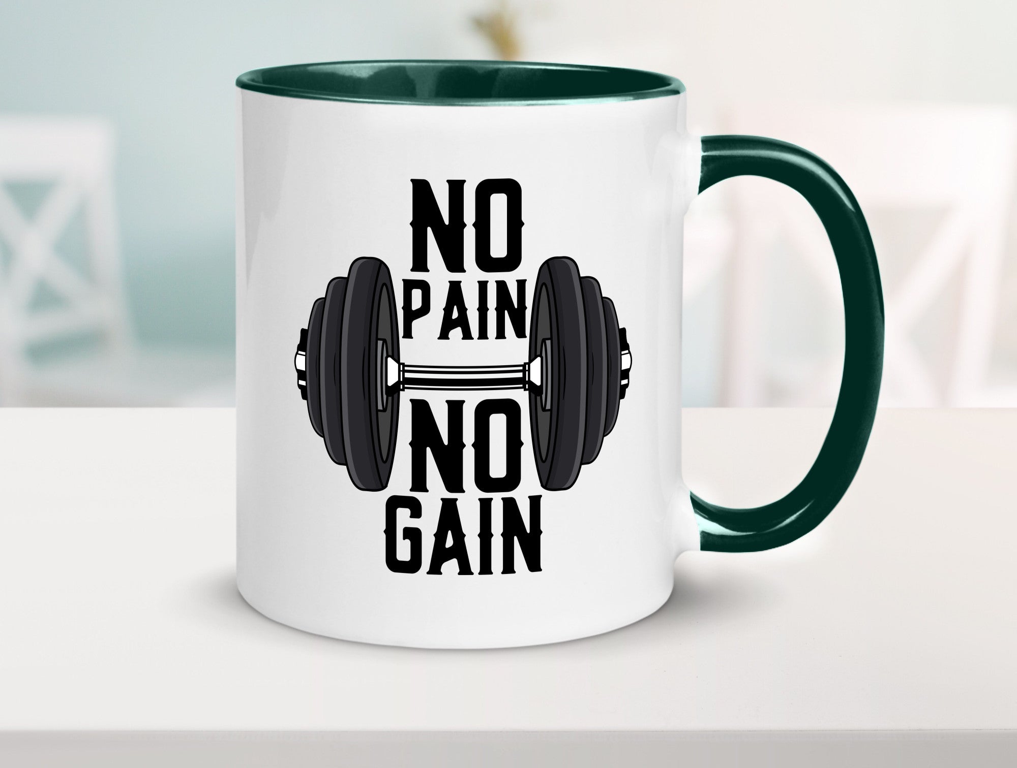 No Pain Gain | Training Motivation Fitness Pumpen lustig Humor Geschenkidee