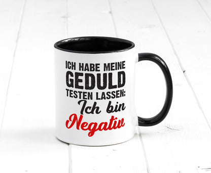 Geduld testen lassen | ungeduld lustiger Spruch Geschenk Humor Geschenkidee Tasse