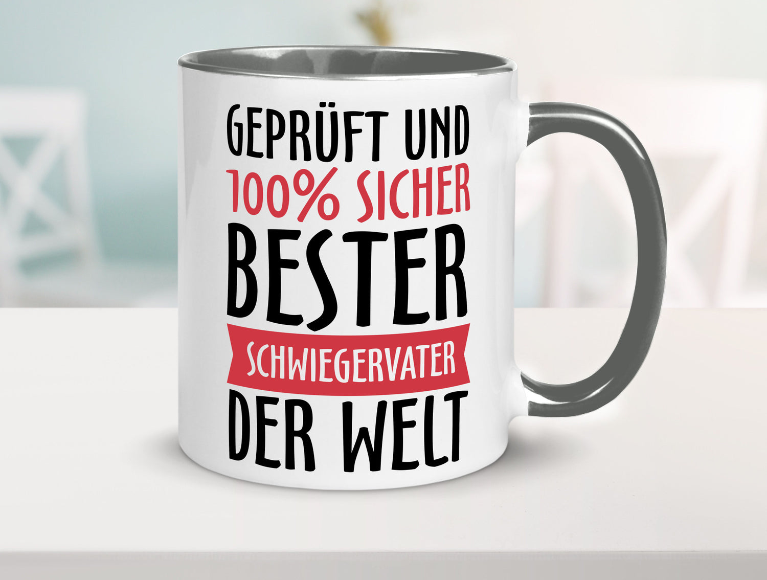 Bester Schwiegervater Geschenk Familie Geschenkidee lustiger Spruch Tasse