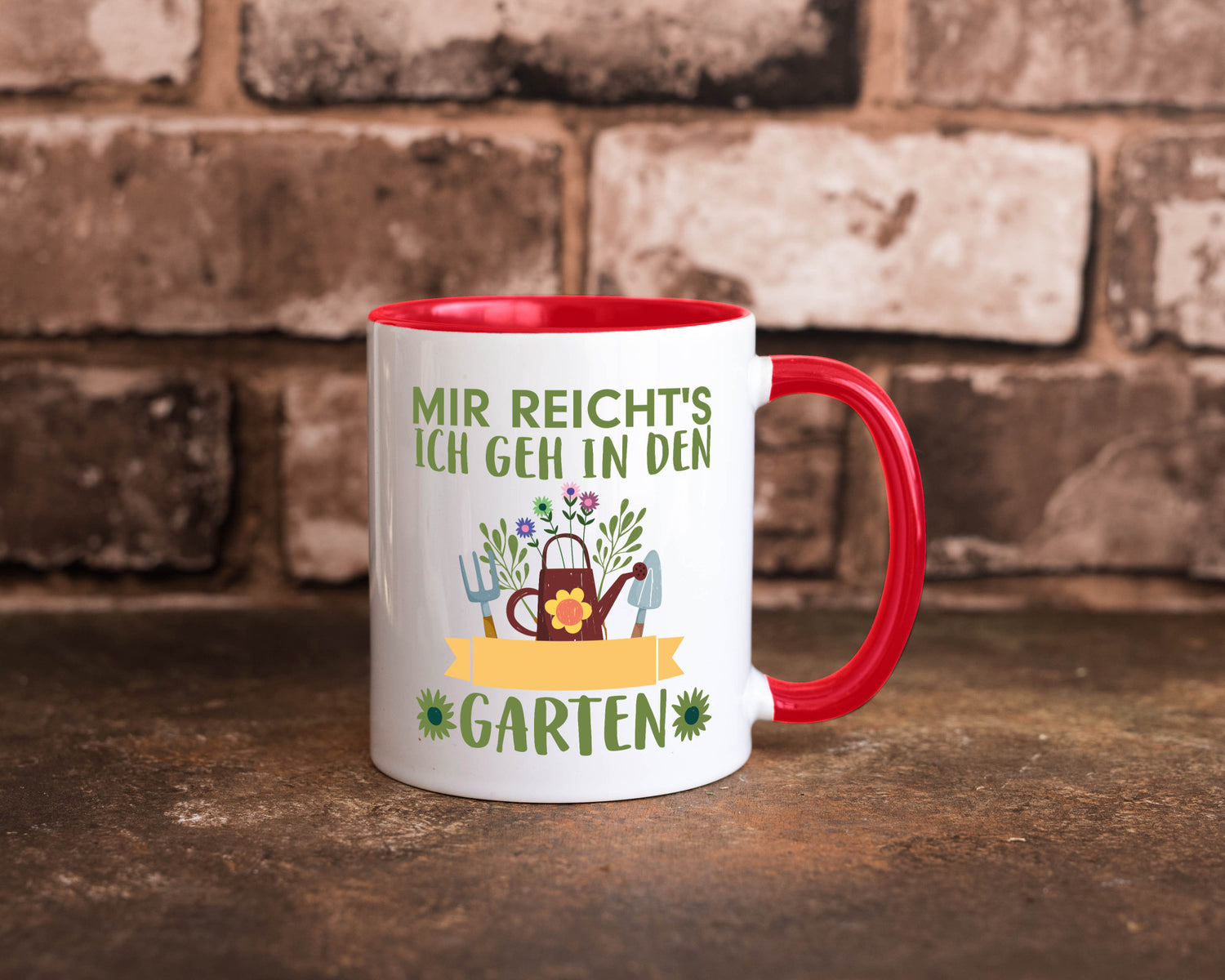 Ich geh in den Garten | Gärtner Tasse Gartenarbeit Humor Arbeit Kollegen Büro