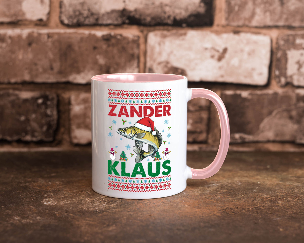 Zander Klaus | Ugly Christmas Angler Angeln v2 Geschenk Humor Geschenkidee Tasse