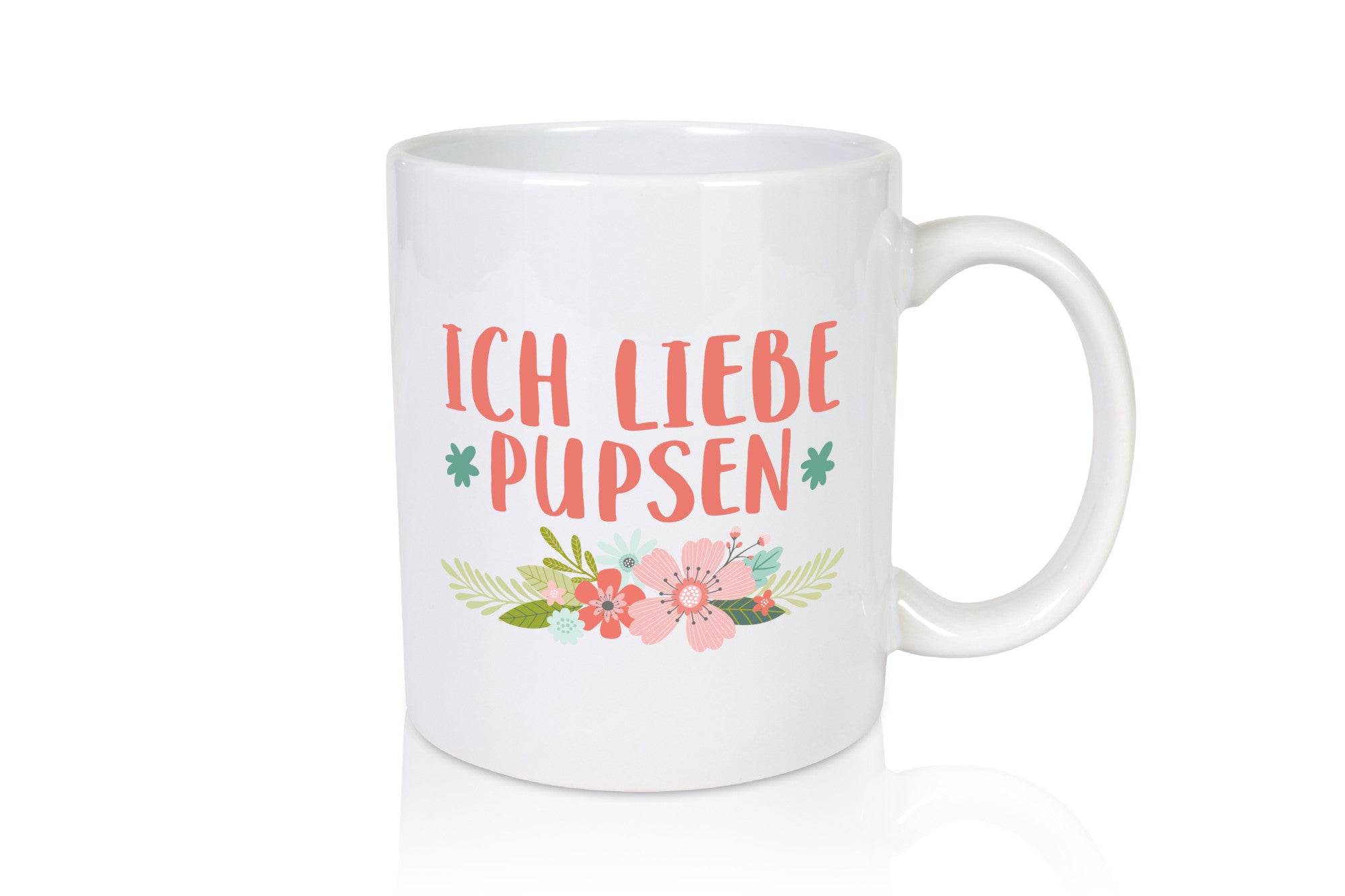 Ich liebe pupsen | Frauen Tasse Mädchen Blumen Humor Geschenkidee
