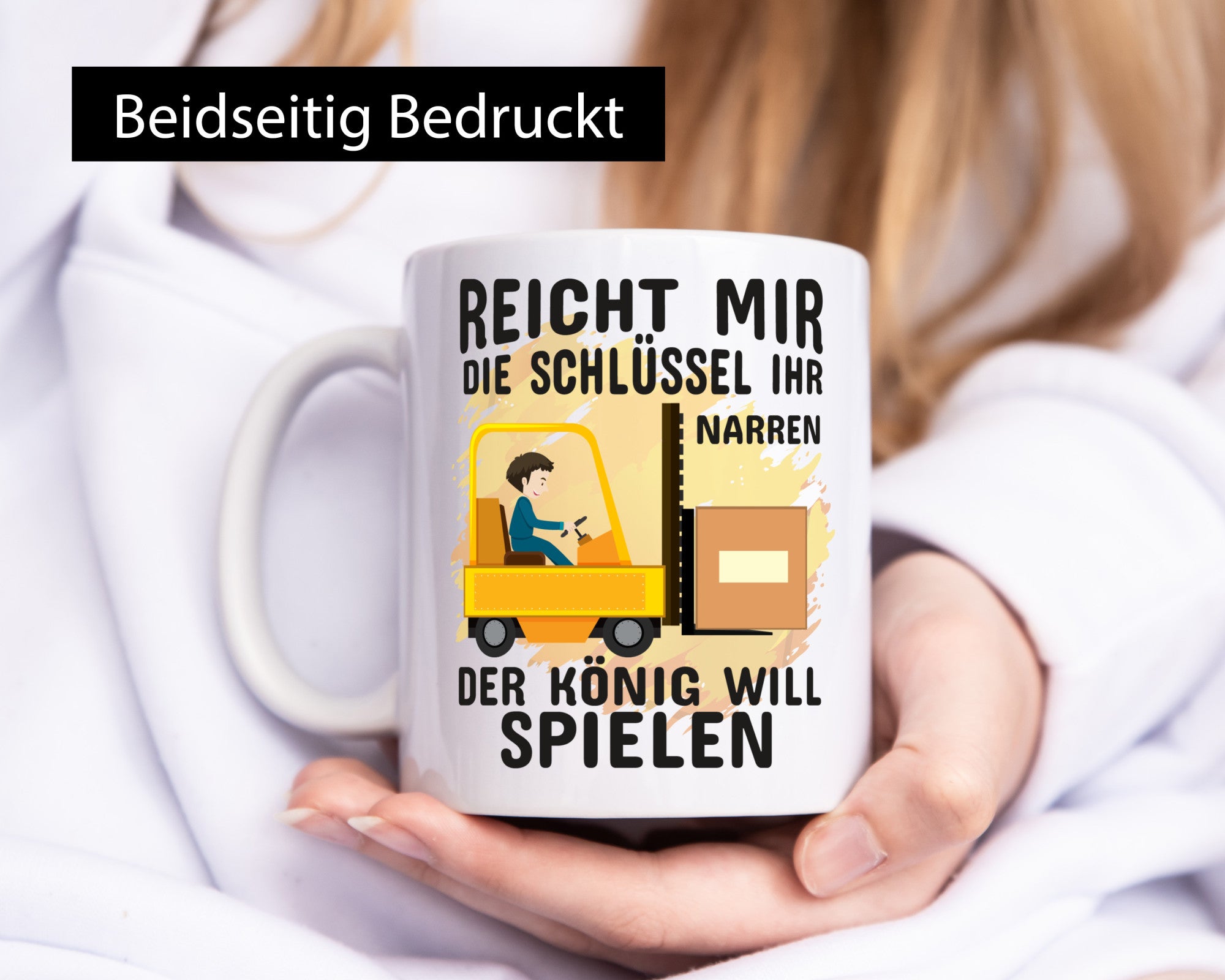 Gabelstapler Tasse | Lagerarbeiter Humor Beruf Arbeit Kollegen Büro Geschenkidee