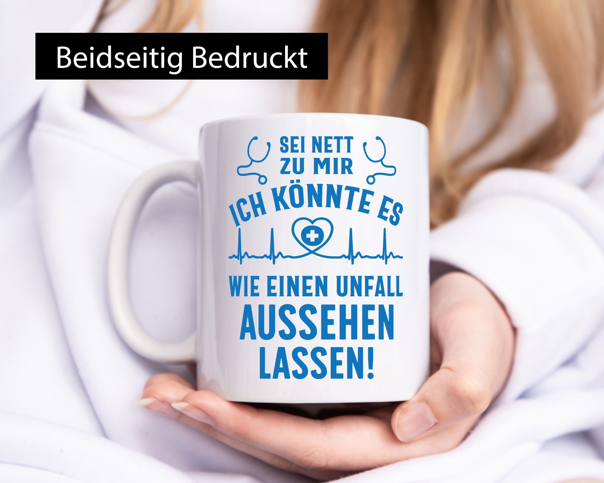 Sei nett, könnte wie ein Unfall aussehen | Stethoskop v2 Geschenkidee Humor