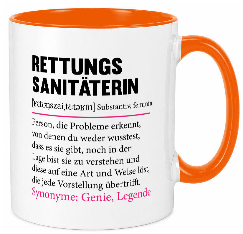 Rettungssanitäterin | Beruf Sanitäter Spruch v2 Humor Arbeit Kollegen Büro