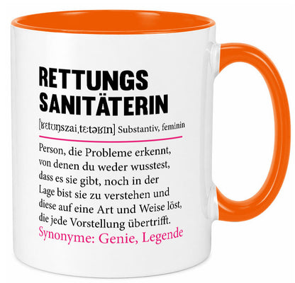 Rettungssanitäterin | Beruf Sanitäter Spruch v2 Humor Arbeit Kollegen Büro