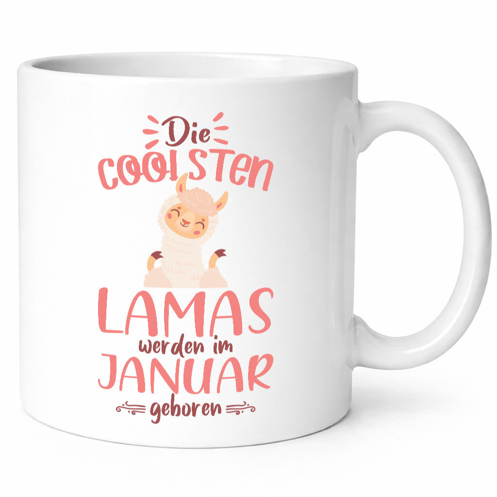 Die Coolsten Lamas werden im Januar Geboren | Lama Geschenk Humor Geschenkidee