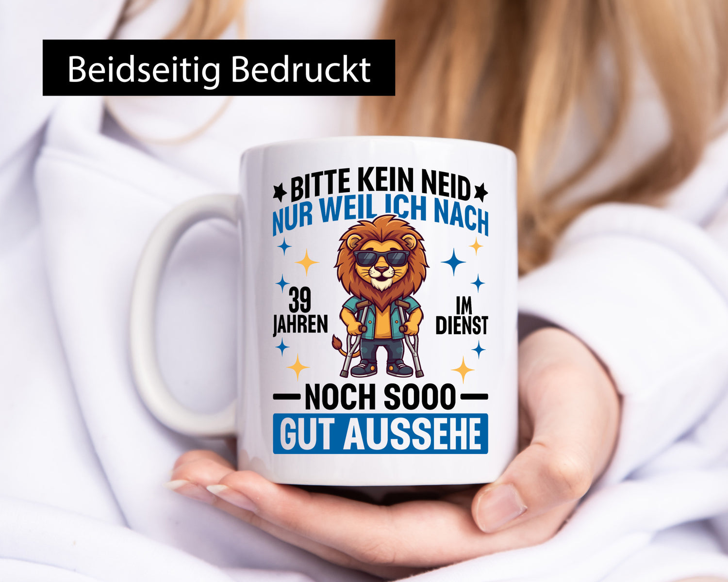 39 Jahre im Dienst | Arbeitsjubiläum Arbeit Humor Kollegen Büro Geschenkidee