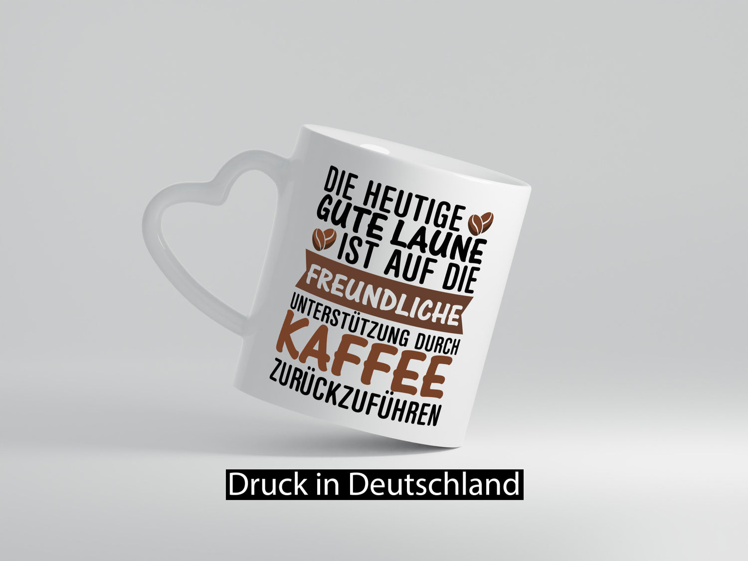Unterstützung durch Kaffee | Kaffeliebhaber gute Laune Geschenk Humor