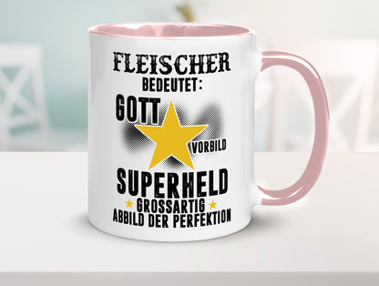 Bedeutung von Fleischer | Schlachterei lustig Humor Geschenkidee Geschenk Tasse