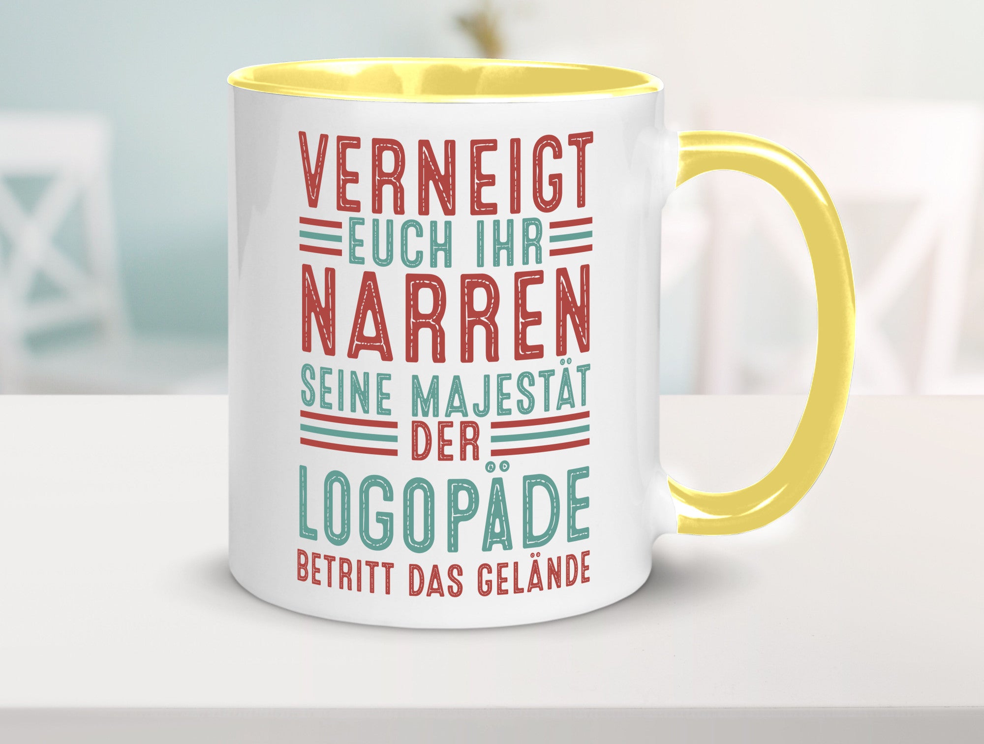 Verneigt euch: Logopäde | Sprachtherapie Geschenkidee Humor Tasse