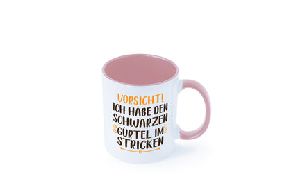 Schwarzen Gürtel im Stricken | Stricknadel lustiger Spruch Geschenk Humor