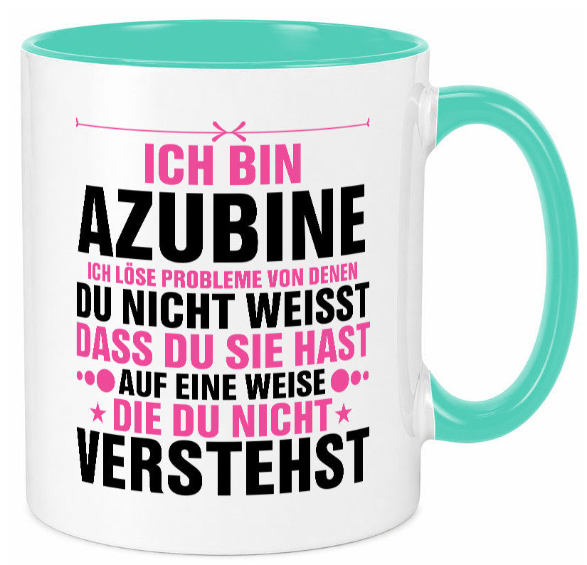 Löse Probleme: Azubine | Ausbildung Lehre Lehrling Geschenk Humor Geschenkidee Tasse