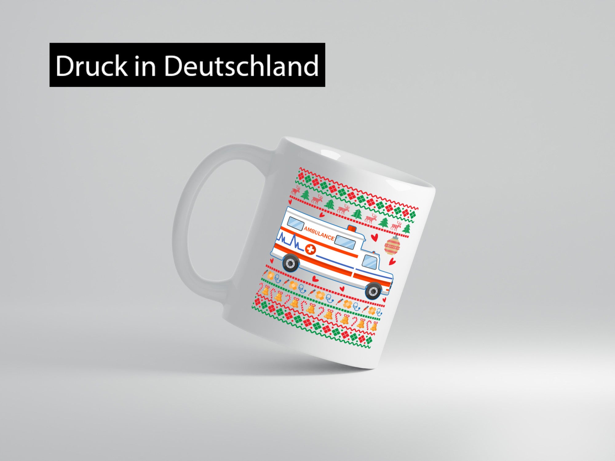 Krankenwagen | Ugly Christmas Emergency lustig Humor Geschenkidee Geschenk Tasse