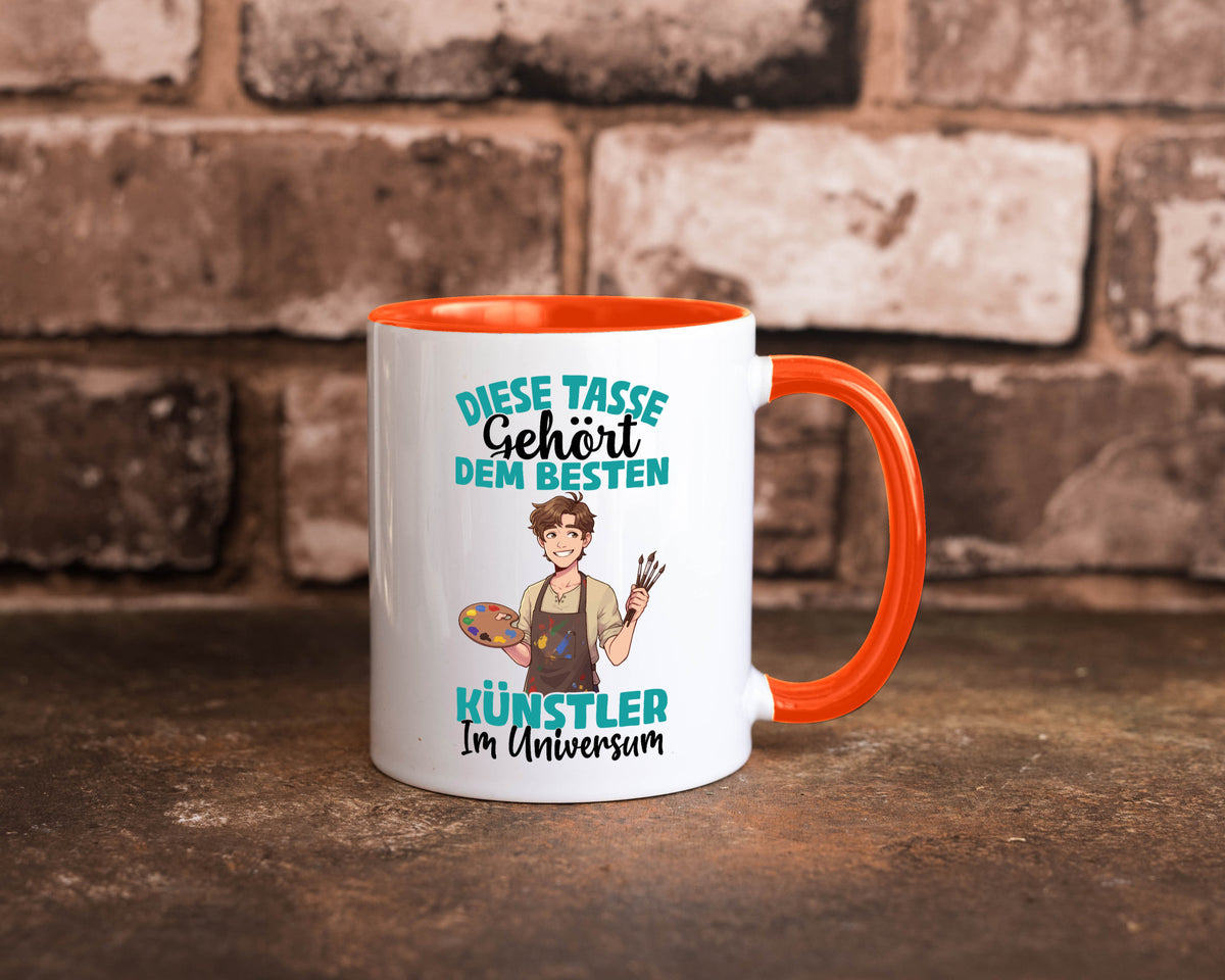Im Universum: Künstler | Kunst Geschenkidee Humor Tasse