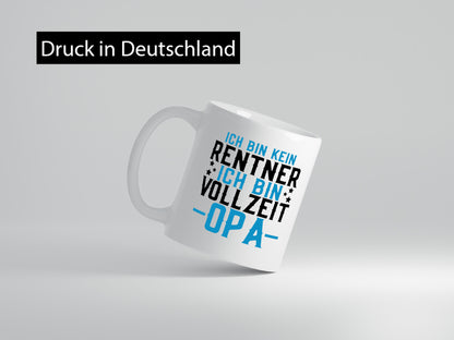 Rentner | Vollzeit Opa Pension Ruhestand Großvater lustiger Spruch Geschenk