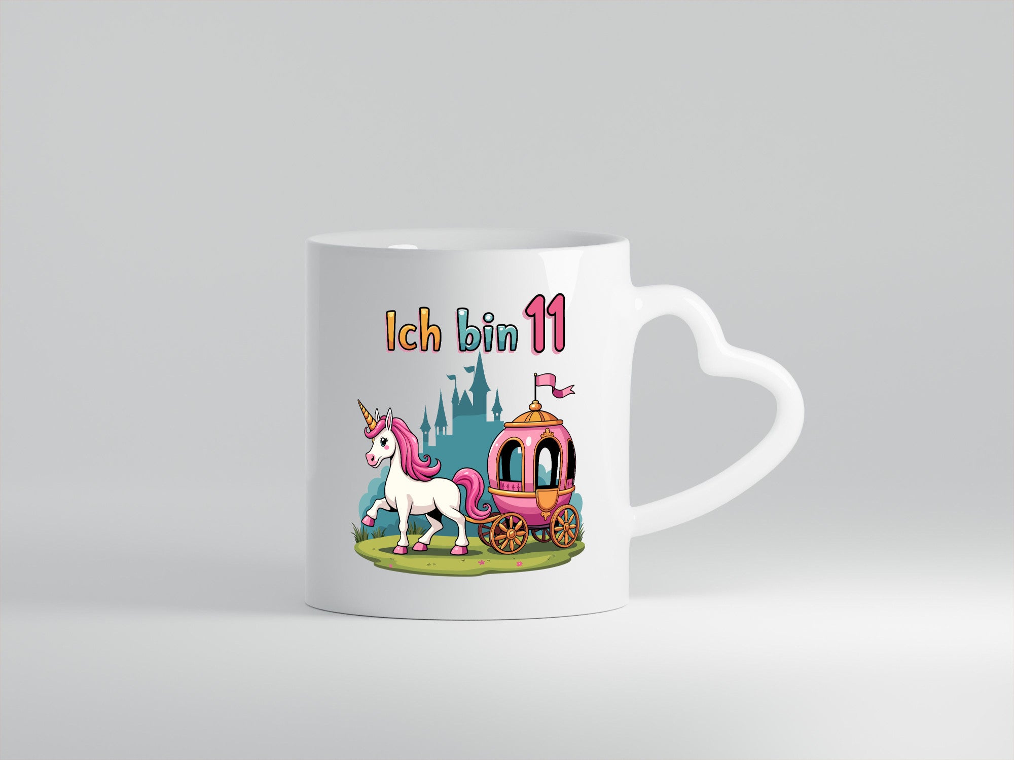 11. Geburtstag | Prinzessin in Kutsche Einhorn lustig Geschenkidee Geschenk