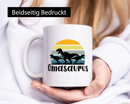 Omasaurus | Muttertag Dinosaurier Humor Familie Geschenkidee Tasse