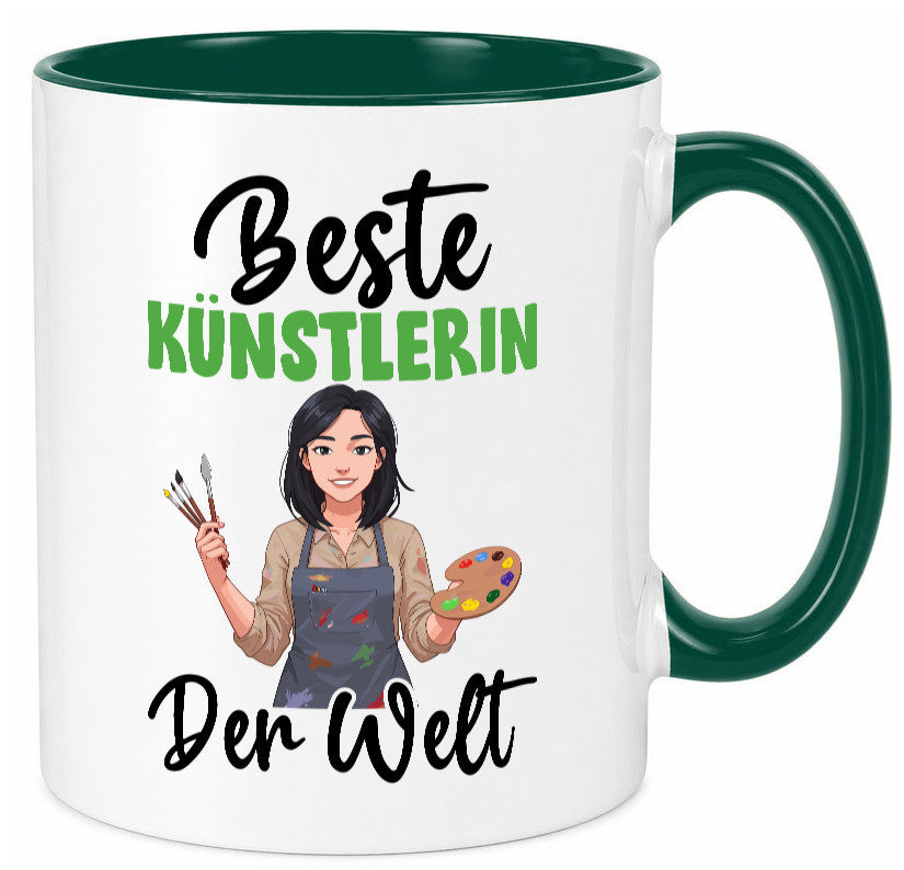 Beste Künstlerin| Kunst Geschenk Humor Geschenkidee lustiger Spruch Tasse