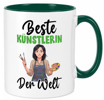 Beste Künstlerin| Kunst Geschenk Humor Geschenkidee lustiger Spruch Tasse