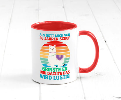 26. Geburtstag | 26 Jahre Gut Schuf mich Lama v2 lustiger Spruch Geschenk