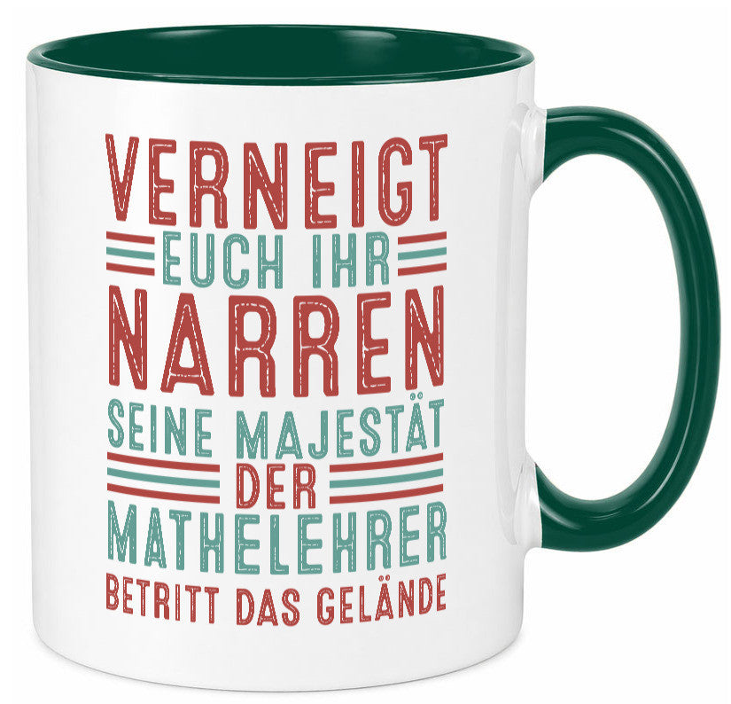 Verneigt euch: Mathelehrer | Lehrer Mathe Geschenkidee Humor Tasse