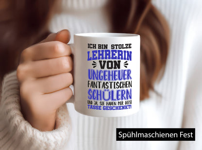 Stolze Lehrerin | Spruchtasse lustig Schüler Schule lustiger Spruch Geschenk