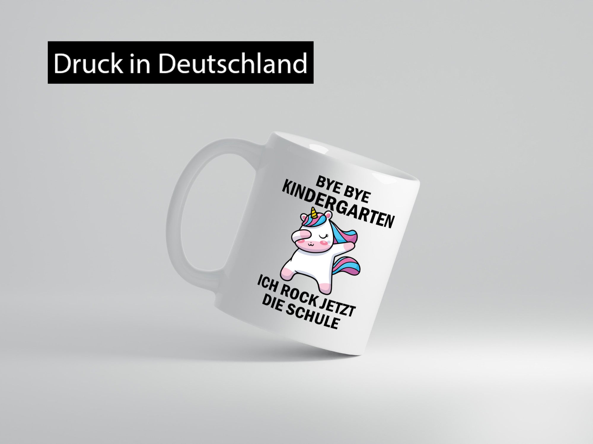 Tschüss Kindergarten | Rock jetzt die Schule Einhorn lustig Humor Geschenkidee