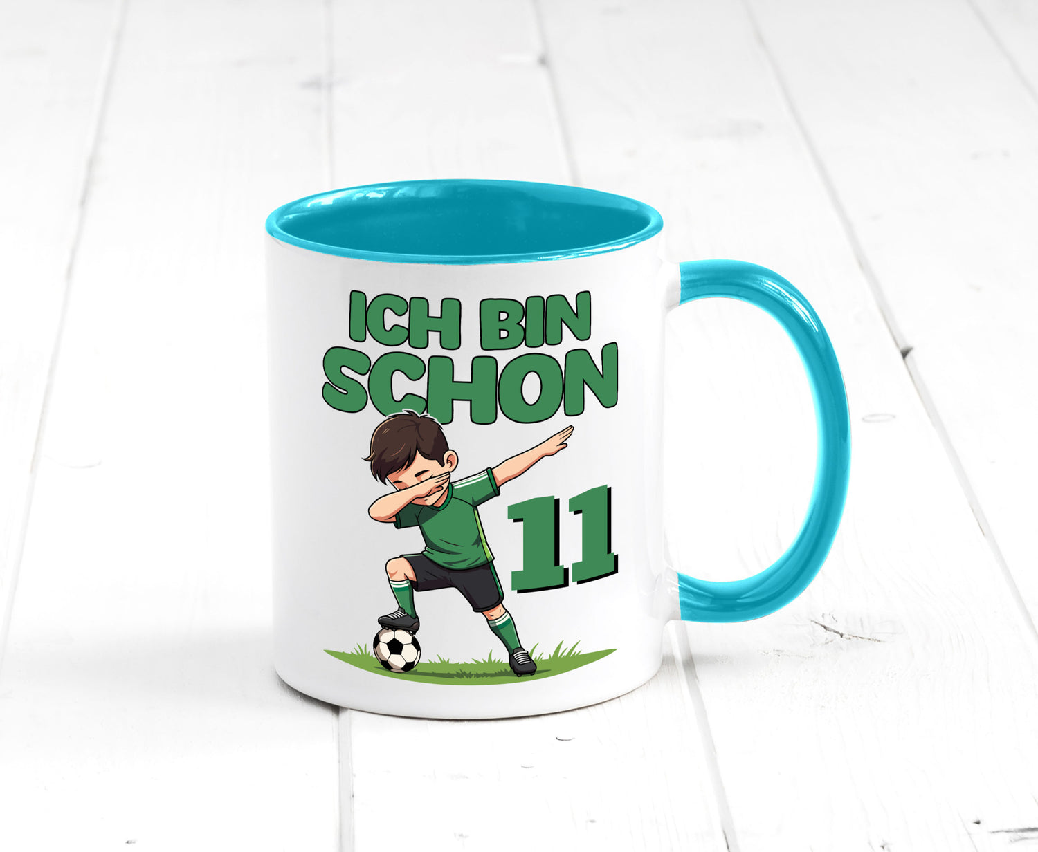 11. Geburtstag | 11 Jahre Fußballer Geschenkidee Humor Tasse
