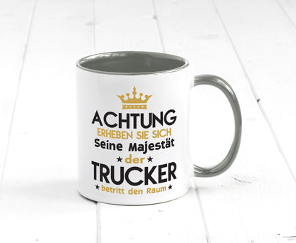 Seine Majestät Trucker | LKW Fahrer Beruf Humor Arbeit Kollegen Büro