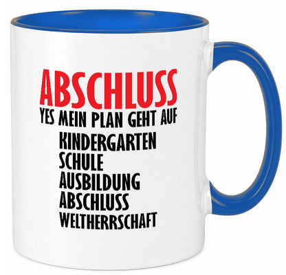 Abschluss Bachelor Geschenkidee Humor Tasse
