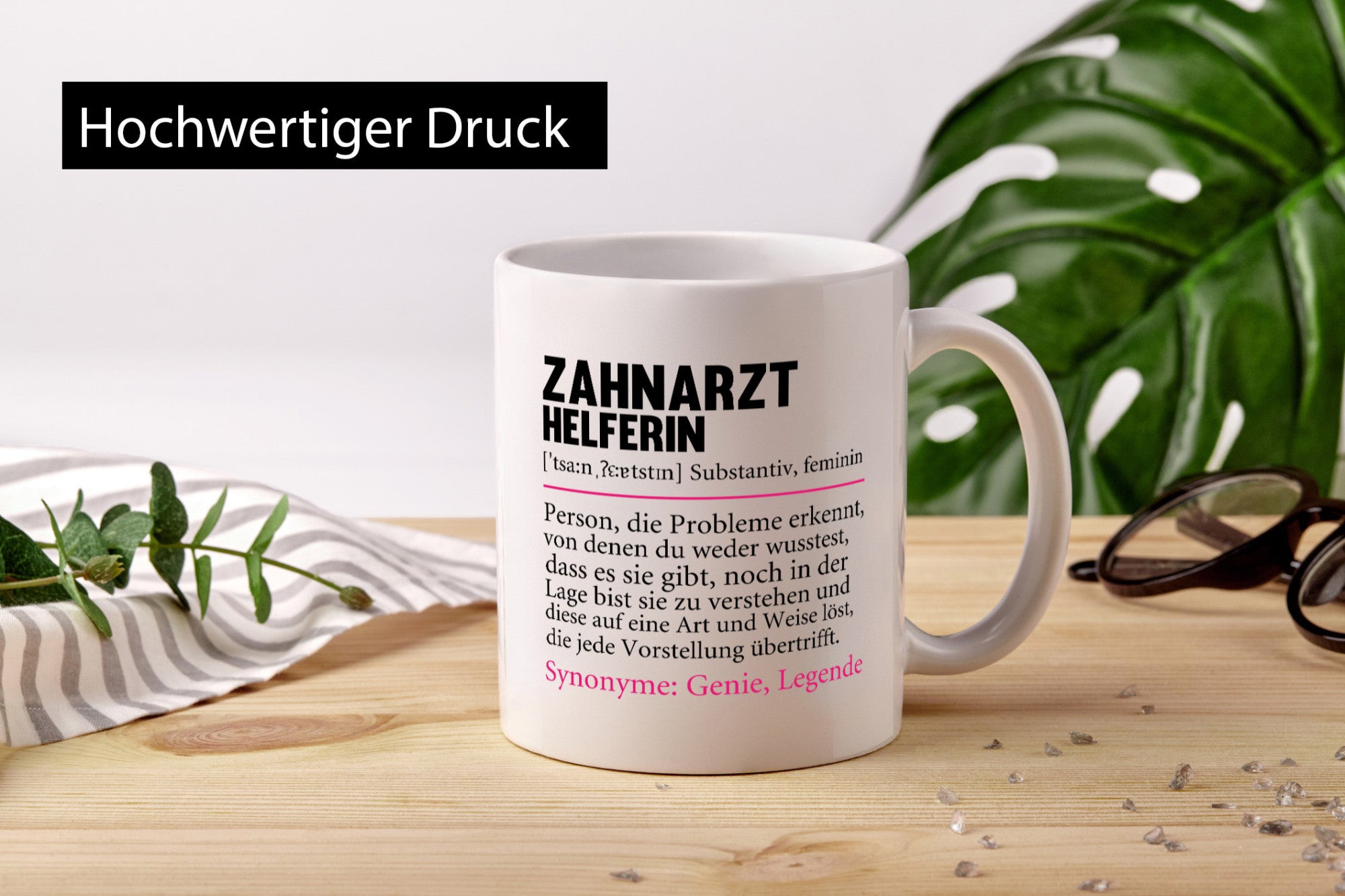 Zahnarzthelferin | Zahnmedizin Humor lustiger Spruch Geschenk Geschenkidee Tasse