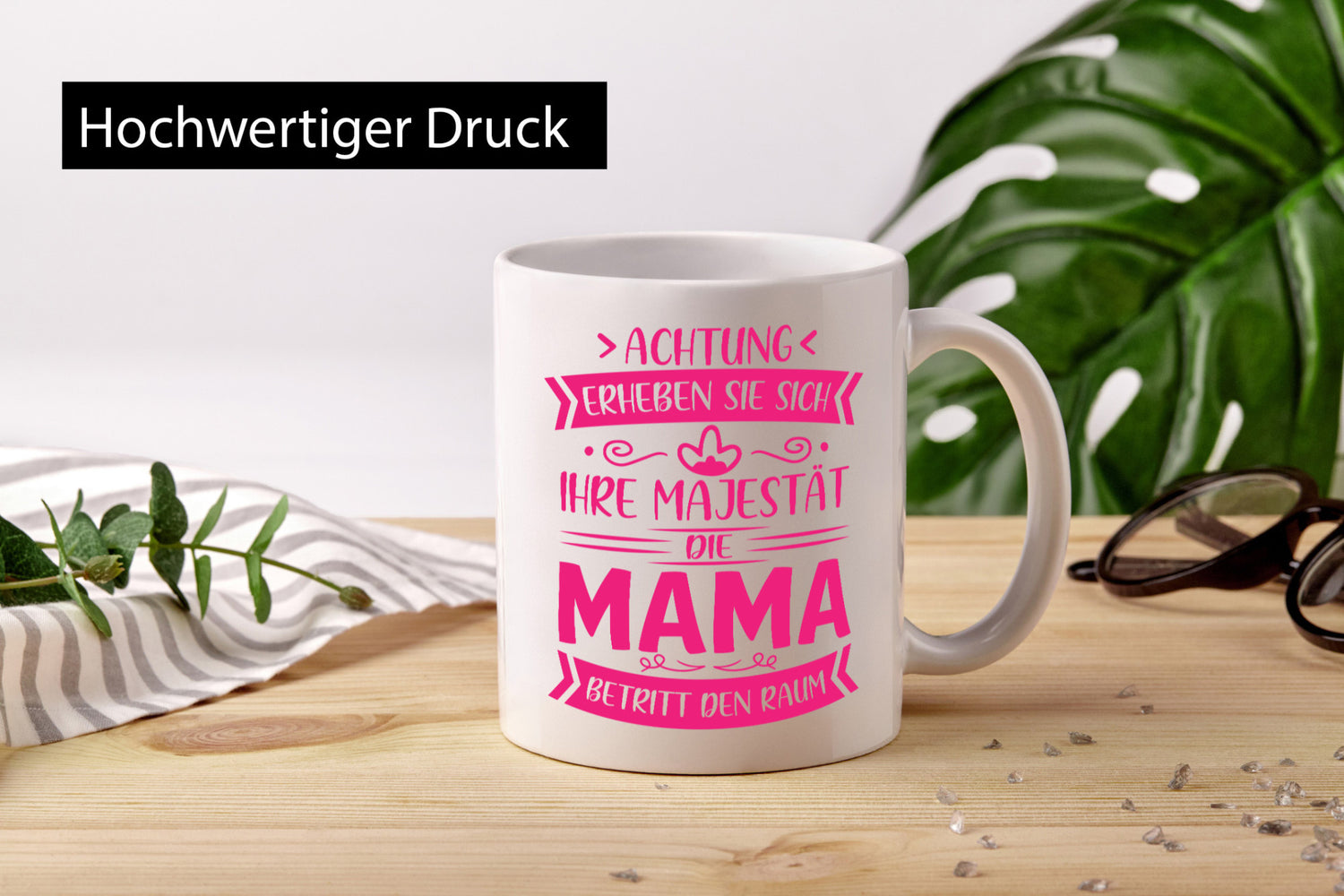 Majestät Mama betritt Raum | Auszeichnung Geschenkidee Familie Humor Tasse