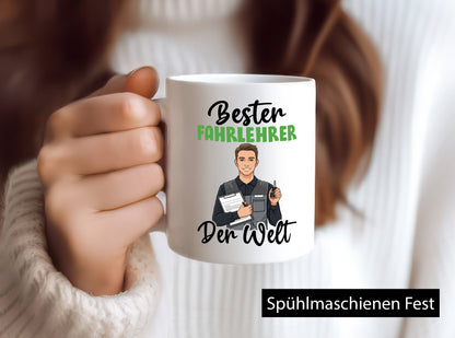 Bester Fahrlehrer | Fahrschule v2 Humor Geschenkidee Tasse