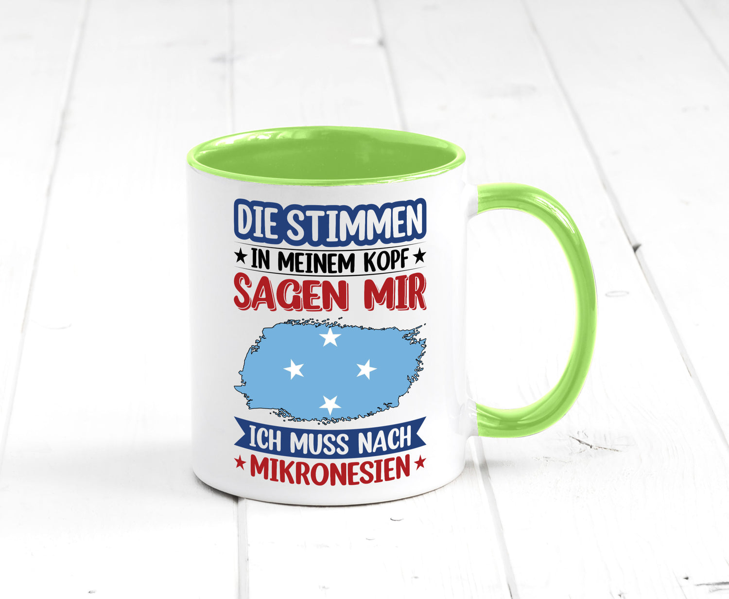 Mikronesien | Urlaub Stimmen in meinem Kopf Traumland Geschenk Humor
