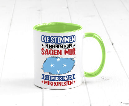 Mikronesien | Urlaub Stimmen in meinem Kopf Traumland Geschenk Humor