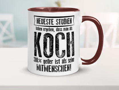 Neuste Studien: Koch | Chefkoch Humor Arbeit Kollegen Büro Geschenkidee Tasse