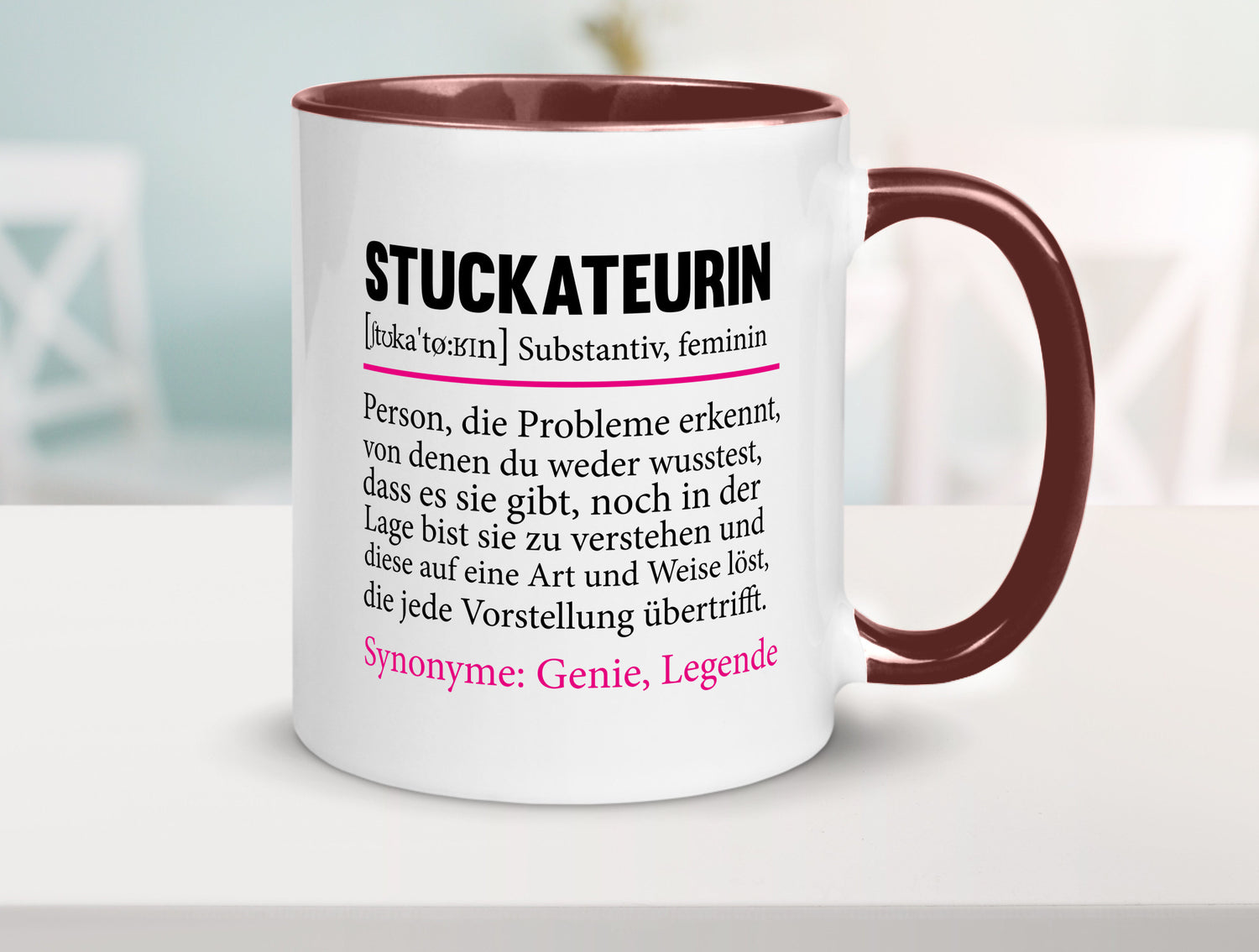 Stuckateurin | Innenausbau Beruf Humor Spruch Arbeit Kollegen Büro Geschenkidee