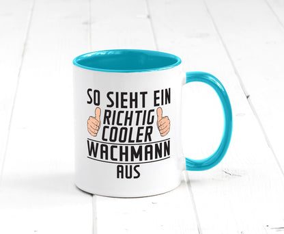 Richtig Cooler Wachmann | Wachpersonal Nachtwächter lustig Humor Geschenkidee