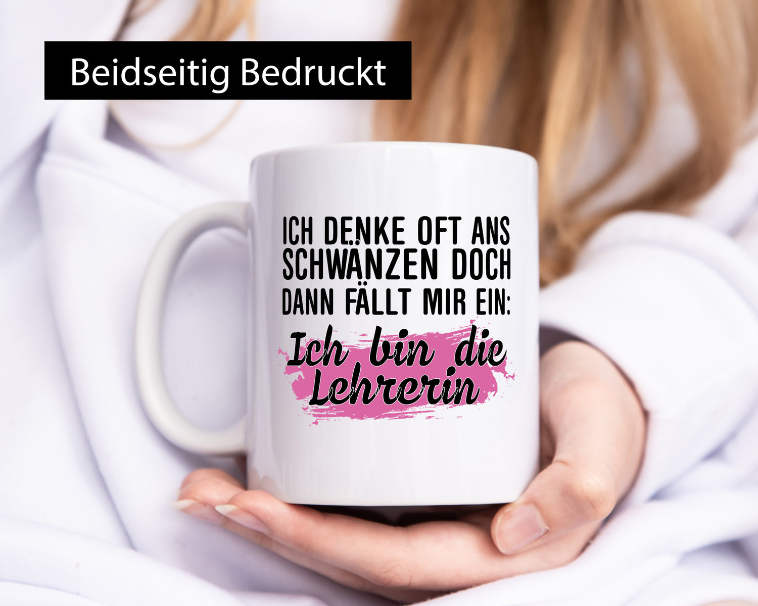 Ich bin die Lehrerin | Beruf Tasse Schule Humor lustiger Spruch Geschenk Arbeit